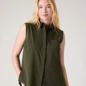 NWT Athleta Everlasting Tank 1X  - Aspen Olive